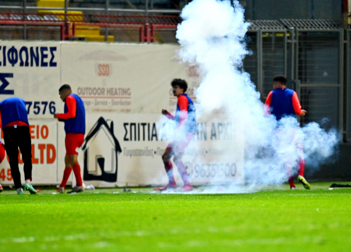 25-year-old arrested for throwing firecracker during Nea Salamina-APOEL match