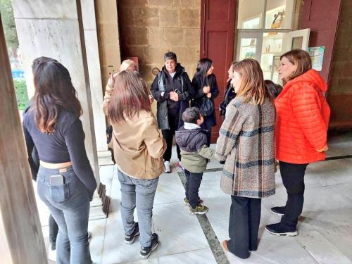 Children's tour of the Cyprus Museum by Deputy Ministers of Culture and Social Welfare