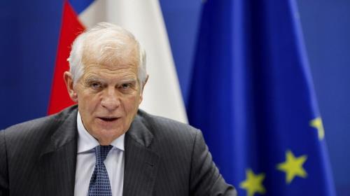 "Israel was funding Hamas" Borrell said in a speech at a University