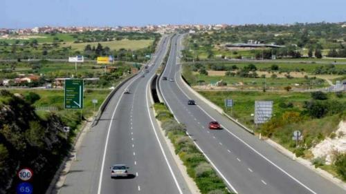 The right lane of the Limassol - Nicosia highway was opened to traffic