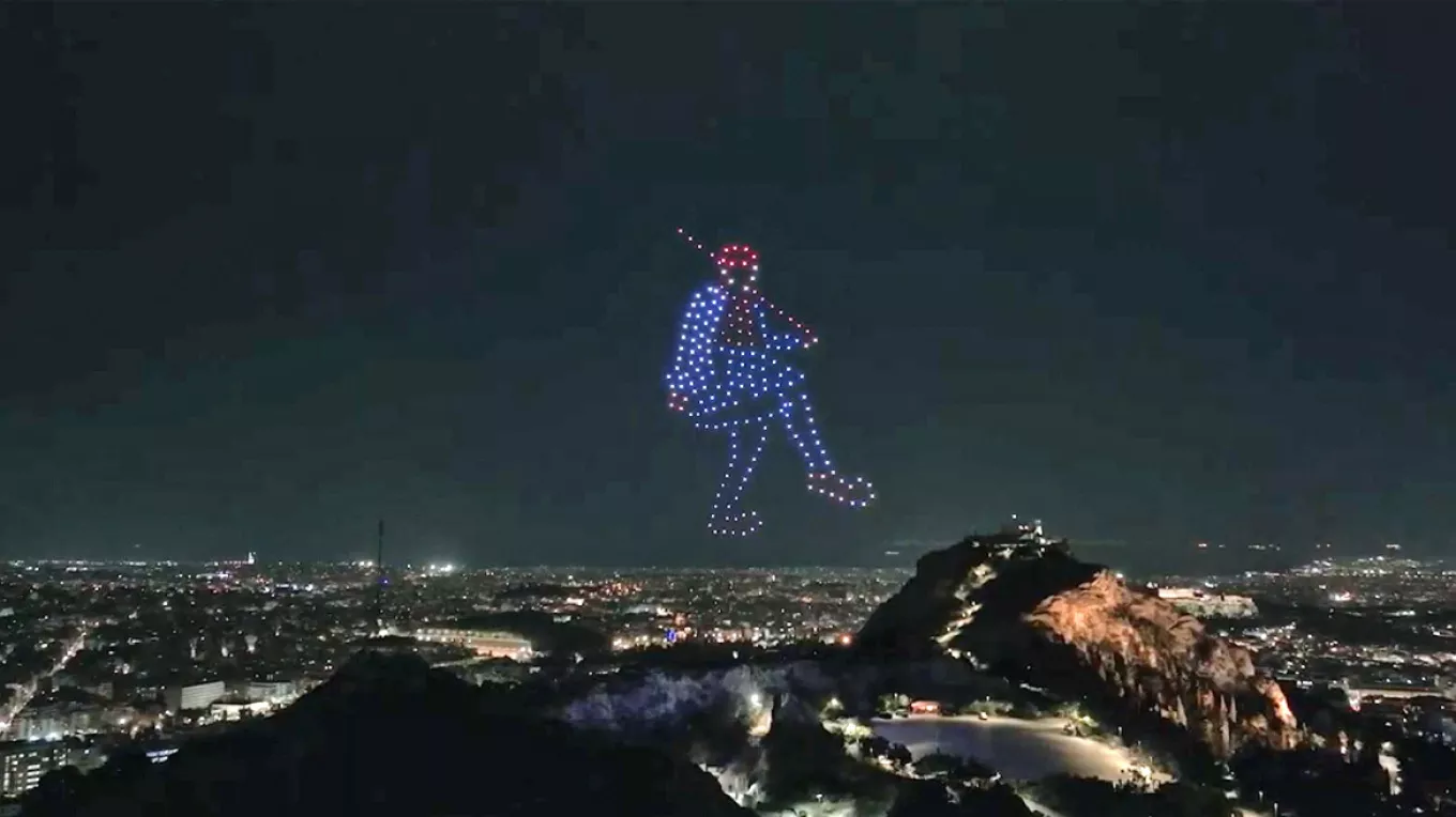 A spectacle with 250 drones in the skies of Athens for the 25th of March