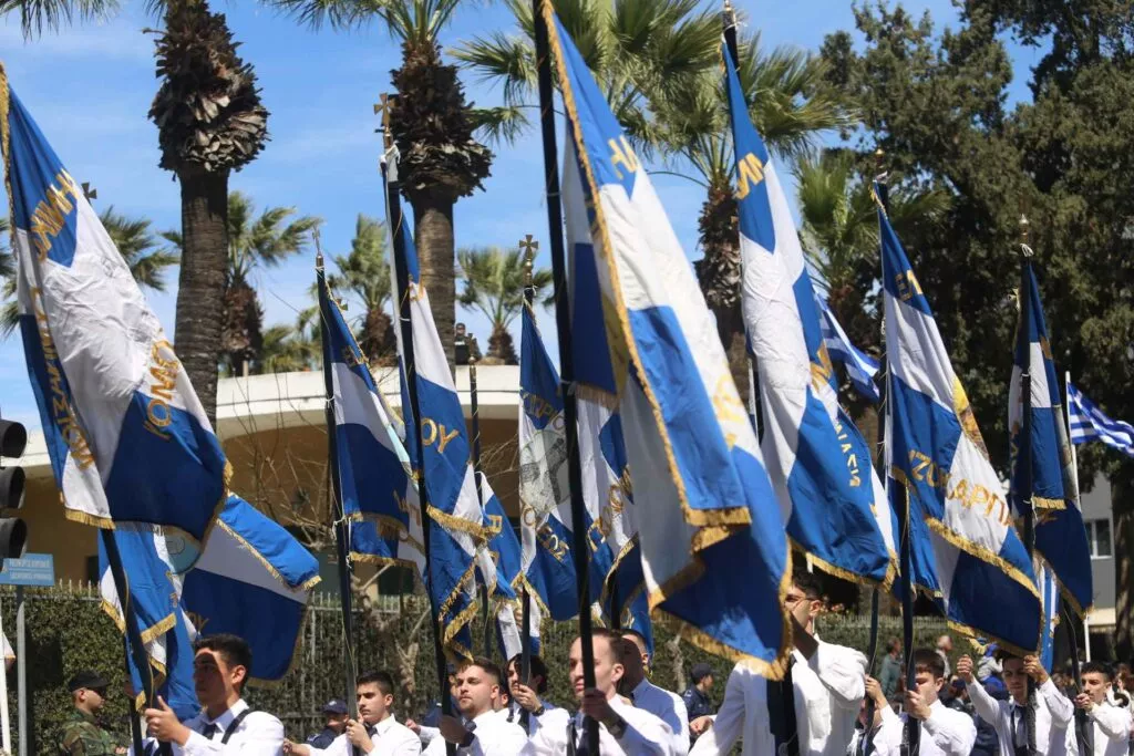 Impressive pictures from the big student parade in Nicosia