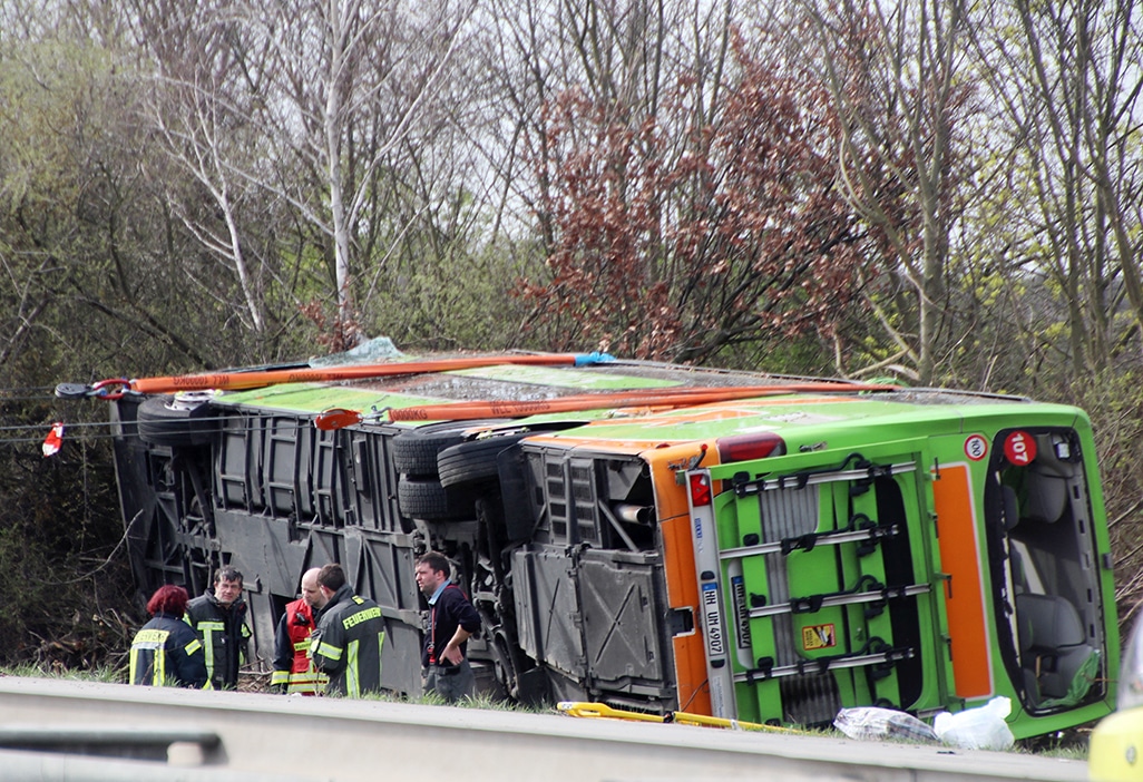 Several dead in coach crash on German motorway