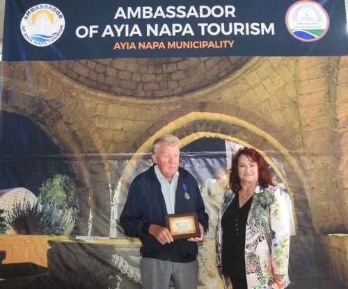 Swedish visitor declared Ayia Napa tourism ambassador