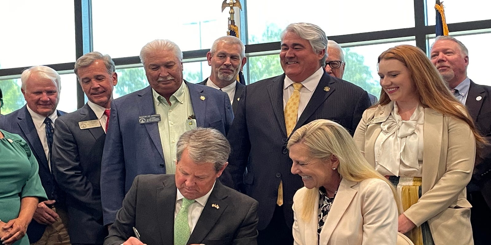 Kemp visits Augusta, signs bills that are expected to lower your taxes