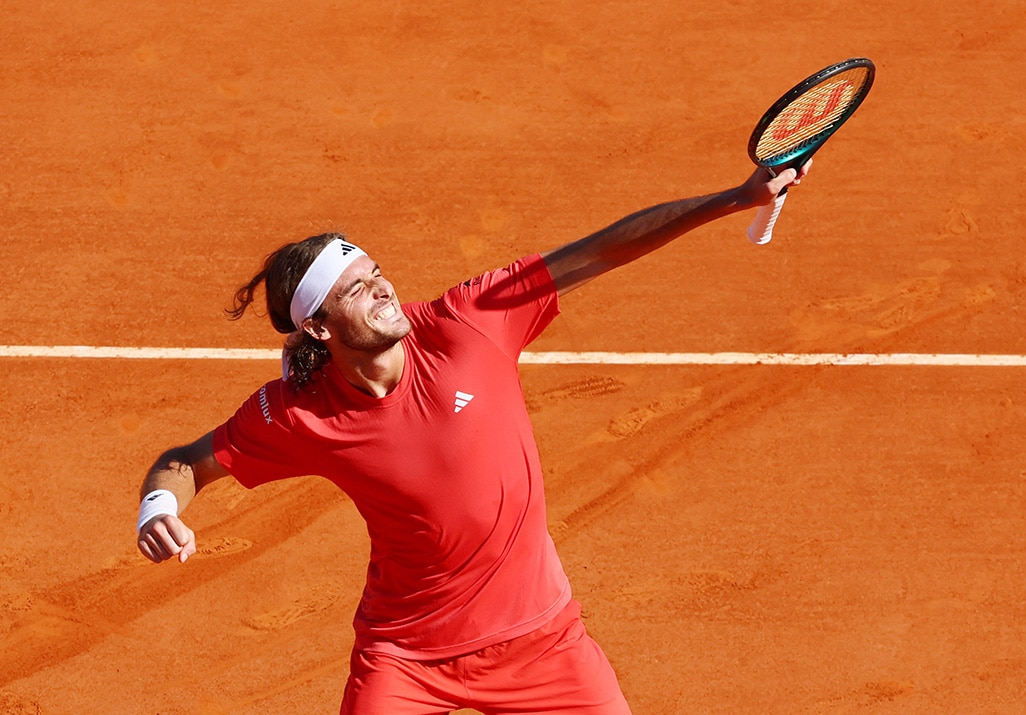 Tsitsipas stuns Sinner to reach Monte Carlo final