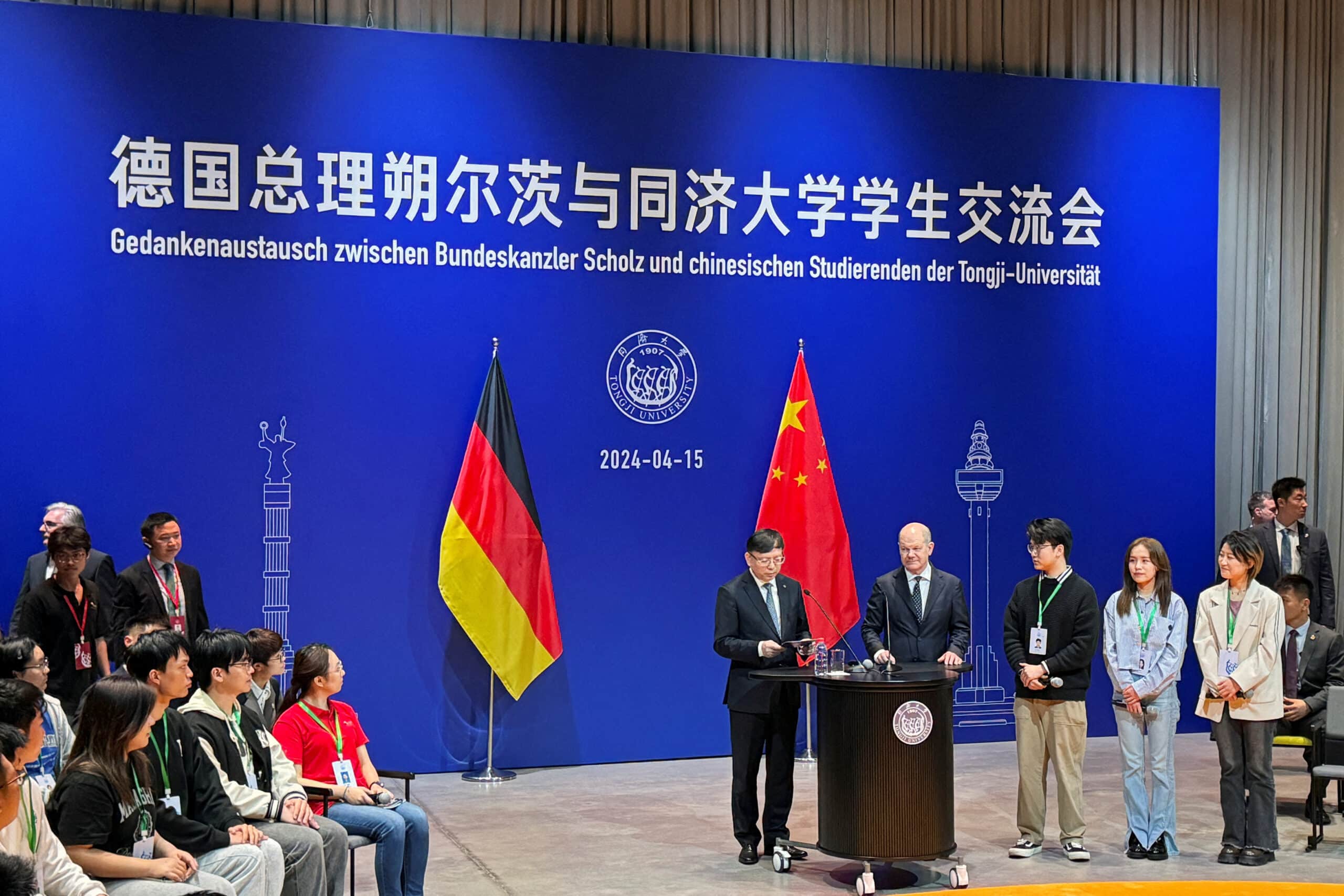 We don, ’t all smoke weed in Germany, Scholz assures Chinese students
