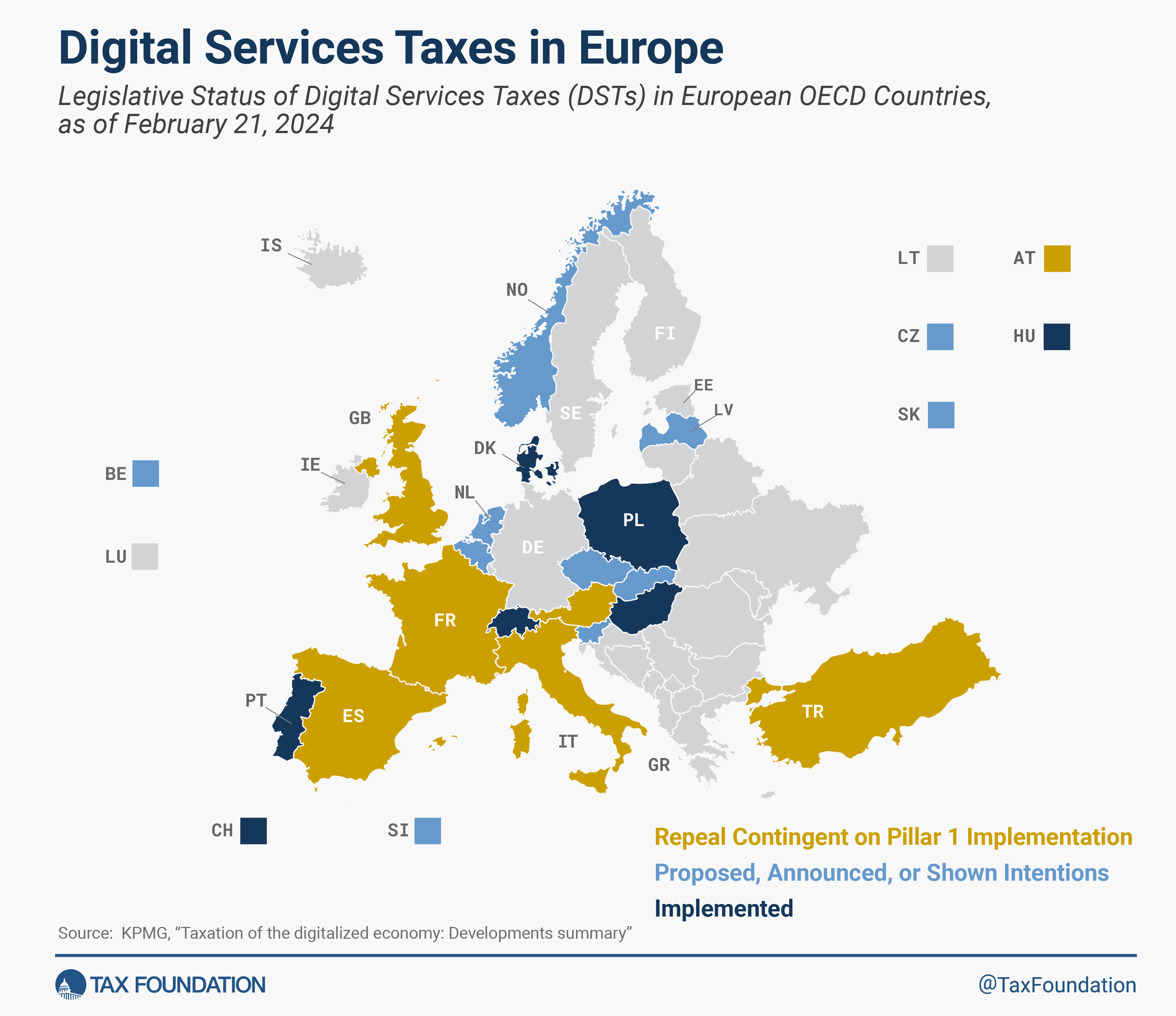 Digital Services Taxes in Europe, 2024
