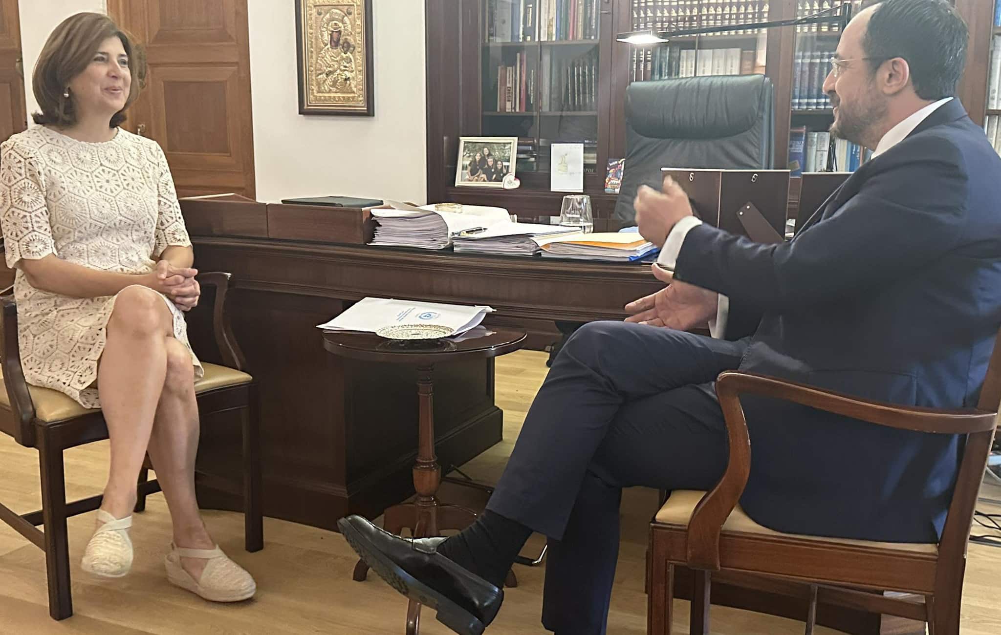 Holguin has , ‘constructive’ meeting with Christodoulides