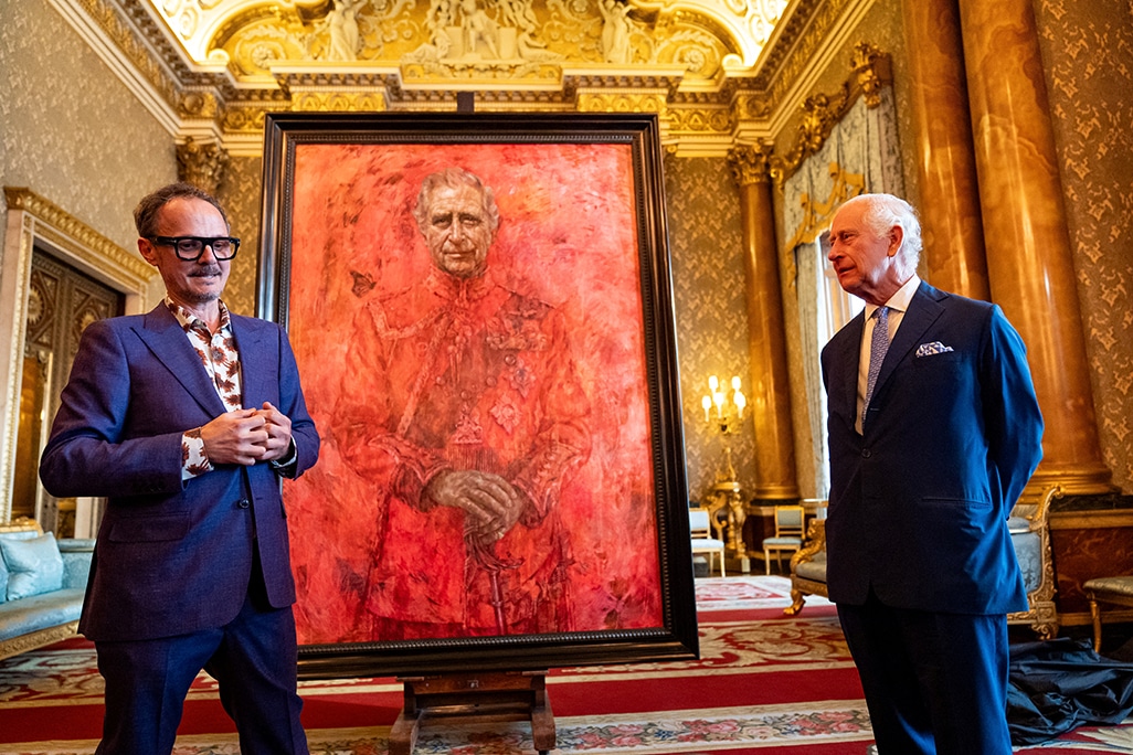 King Charles unveils his first portrait since coronation