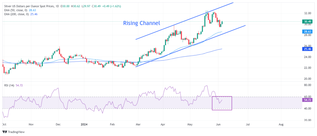 Silver recovers to $30.60 on Fed rate-cut prospects